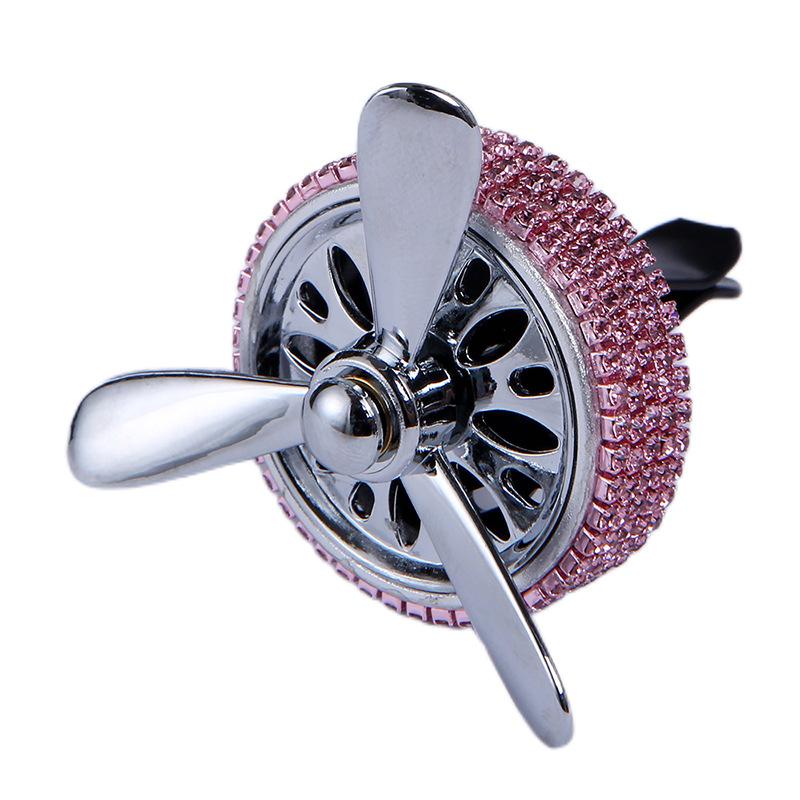 Creative Diamond Rotatable Air Force Car Perfume Solid Air Outlet Vent Clip Decoration Auto Conditioner Air Freshener Accessorie