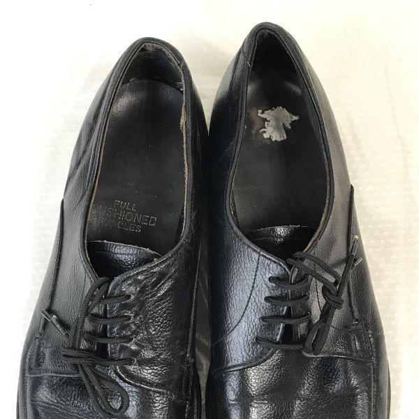 Vintage/80s ARISTOCRAT?/COMFORT ARCH Goodyear Welt Leather U-Tip Shoes/9.5C/26.0-26.5-27.0/Black/BLACK/Business Dress Shoes(USED)