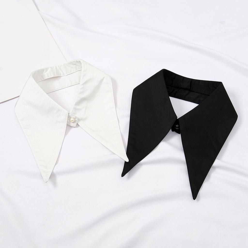 Pointed Solid Color Insert Collar Blouse Spread Lapel Ancient Art Collar Sweet Shawl Insert Decorative Shawl