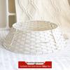 Hand-Woven White Nordic Christmas Tree Surround Fence