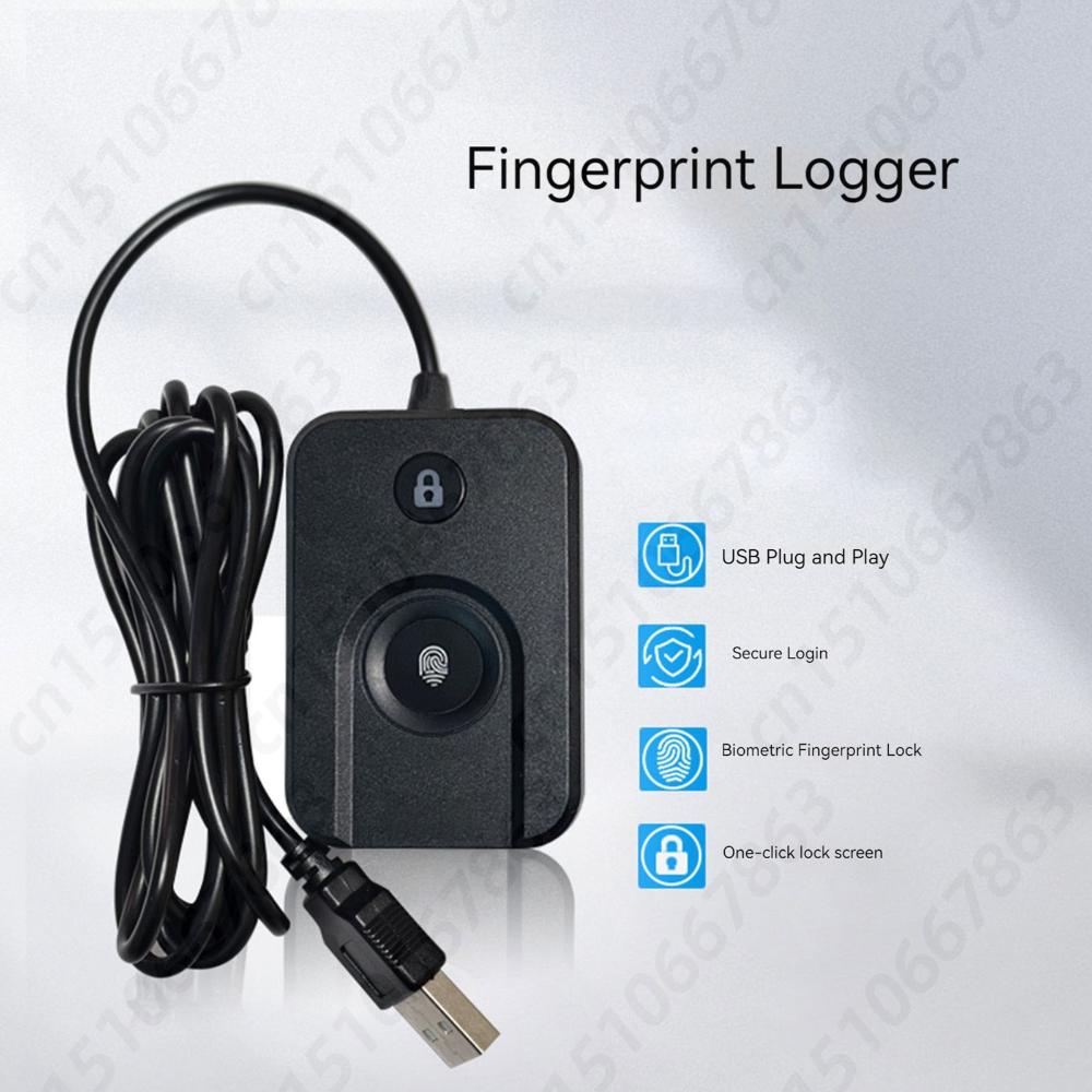 Windows Hello 10/11 Biometric Fingerprint Login USB Reader Scanner Module Device for PC/Laptop Security Key Safe Account Login
