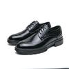 Large size autumn casual leather shoes fashion men's business shoes Korean version trend groom wedding shoes