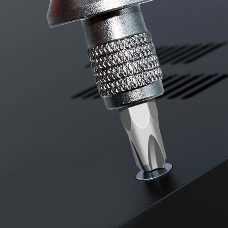Professioneller 7-in-1 Mini-Schraubendreher Aluminium-Schraubendreher Kreuzschlitz-Schraubendreher-Bit-Kit Tragbare Heimwerkerwerkzeuge