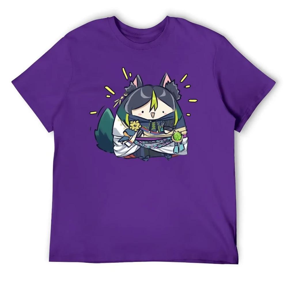 Happy Chonky Tighnari For Sale T-shirts Classic T-shirt Round Neck Sport Humor Graphic Travel Eur Size