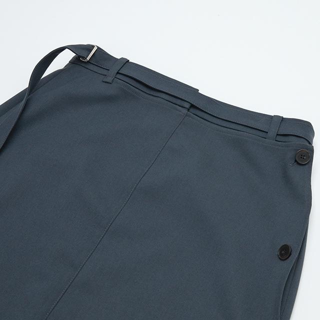 Rap Overlay Point Belted Long Skirt Aq3Ws865