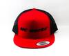 Cap Half Mesh Flat Visor Red (1077)