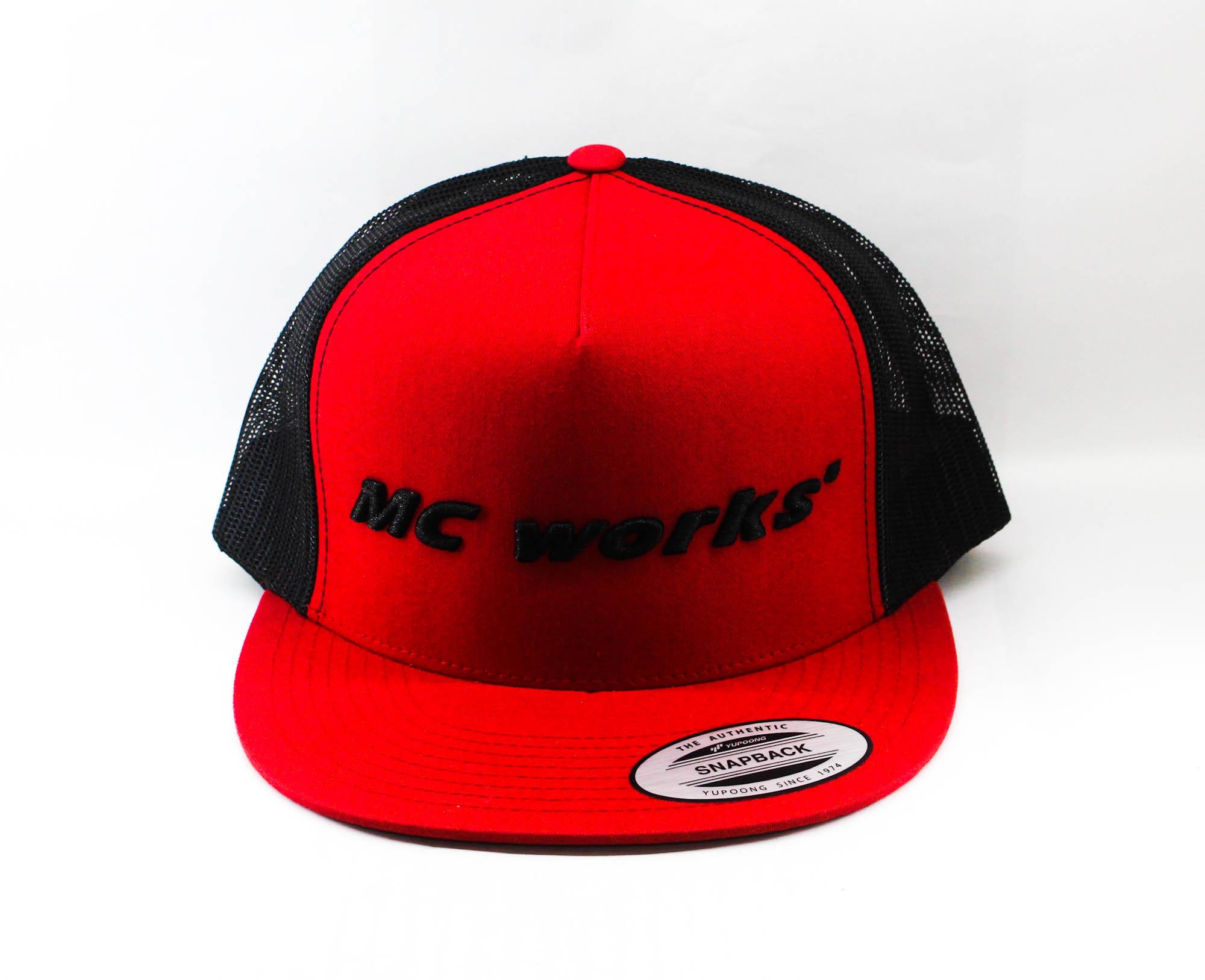 

Кепка MC Works Полусетка Плоский козырек Красная (1077)