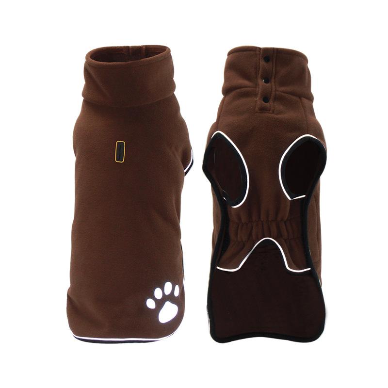 Outdoor Haustierpullover Fleece wasserdichte Hundejacke reflektierende Winterhundekleidung