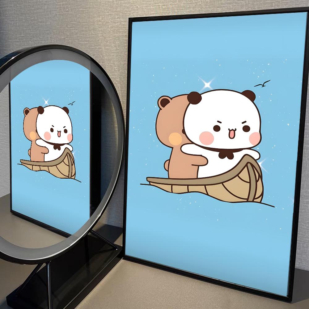 BuBu DuDu Cartoon Vintage Poster Klebende Retro Kraftpapier Aufkleber DIY Zimmer Bar Café Kawaii Raumdeko