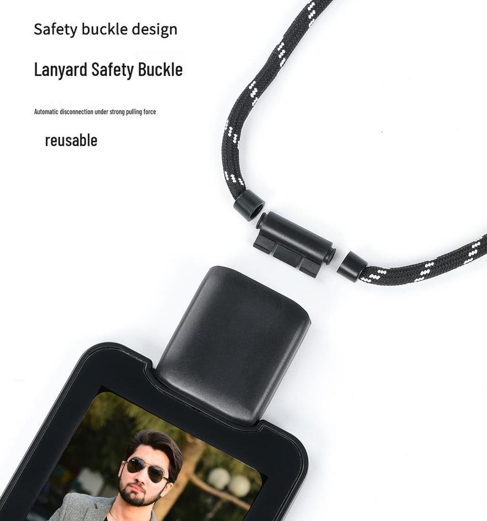 Retractable ID Badge Holder with Lanyard for Office and Bus Cards