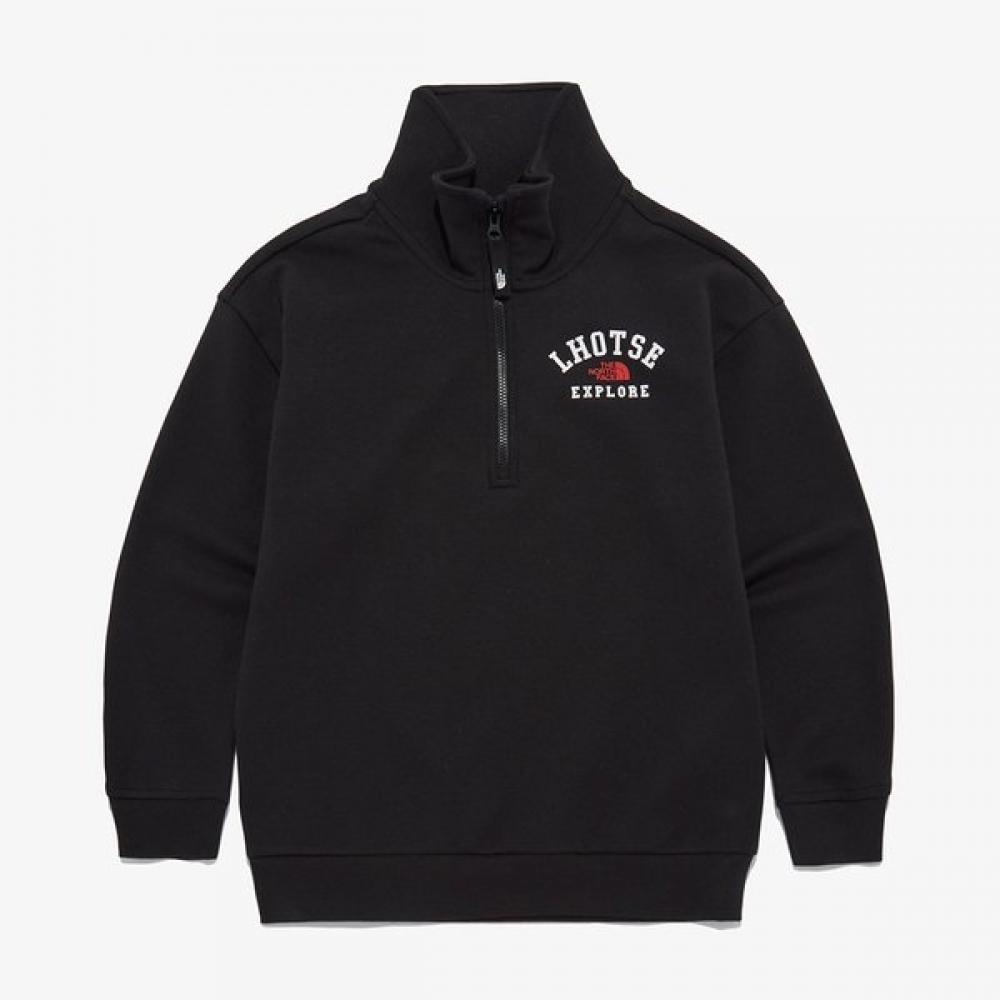 The North Face Kids High Mountain Zip Sweatshirt Black Nm5mq56t BLACK/120