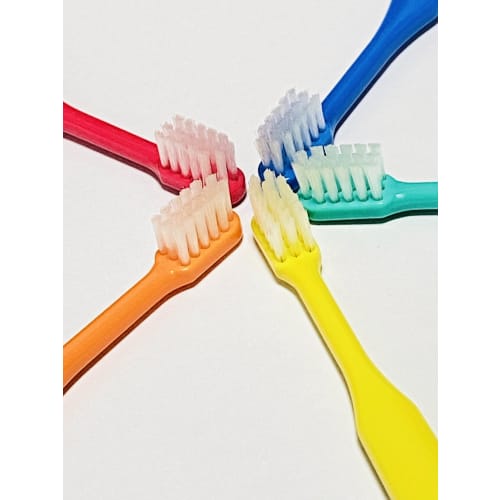 Fukuda Brush Kogyo Children's Toothbrush Set of 5 | Dental Clinic-Quality, Regular Hardness, Finishing Brush, Safe and Secure [Made In Japan]