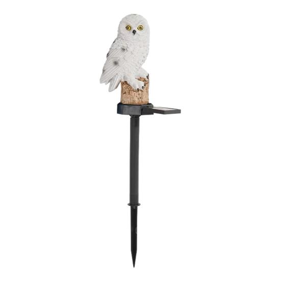 1/2Pcs Solar Owl Light with Stake Weather-resistant Waterproof Outdoor Garden Yard Pathway Patio Yard Lawn Solar Bird LED Decoration Lamp