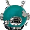 Scuba Diving Nautical Helmet Maritime Ship's Decorative Helmet 18", Italia Green Helmet-On Base