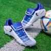 Mens Low-Cut Indoor Football Training Shoes With Rubber Outsole Anti-Slip Traction Gym Court Use