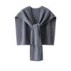 Women's Cashmere Thick Knit Bobble Stitch Shawl Scarf