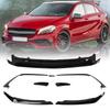 Front Bumper Aero Kit High Strength ABS Front Bumper Splitter Gloss Black Improve Aerodynamics for Car