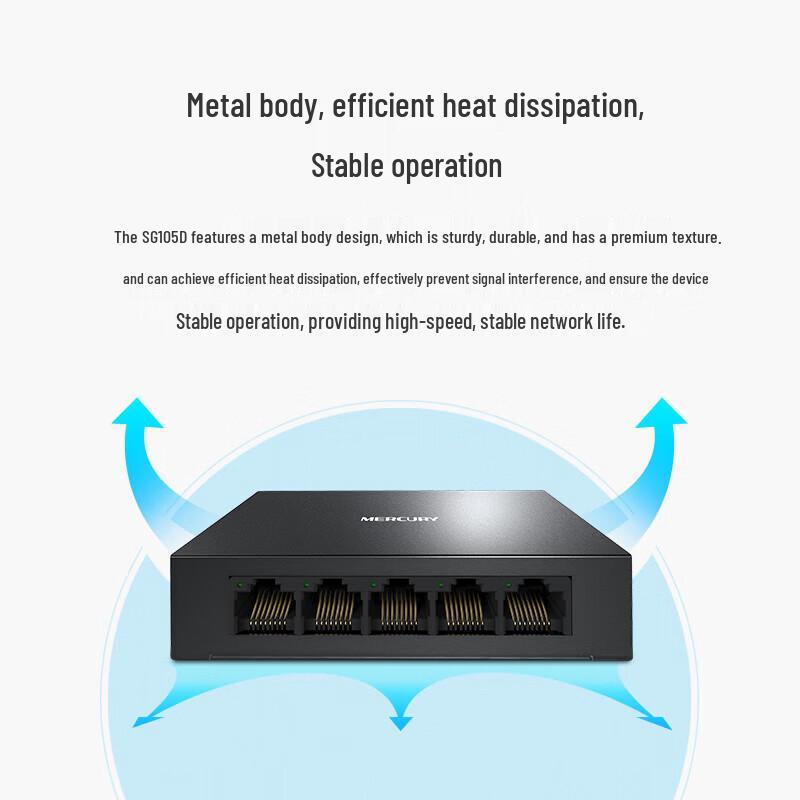 Mercury 5-Port Gigabit Desktop Ethernet Switch