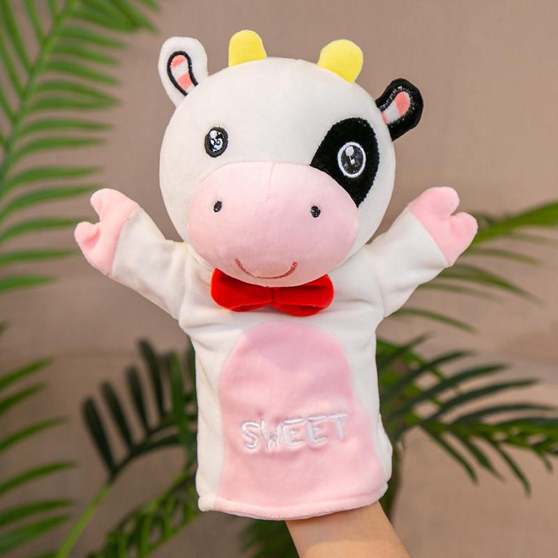 Cartoon Hand Puppet Cute Tease Baby Child Zoo Plush Animal Hand Glove Puppet Finger Sack Stuffed Doll Funny Kids Birthday Gift