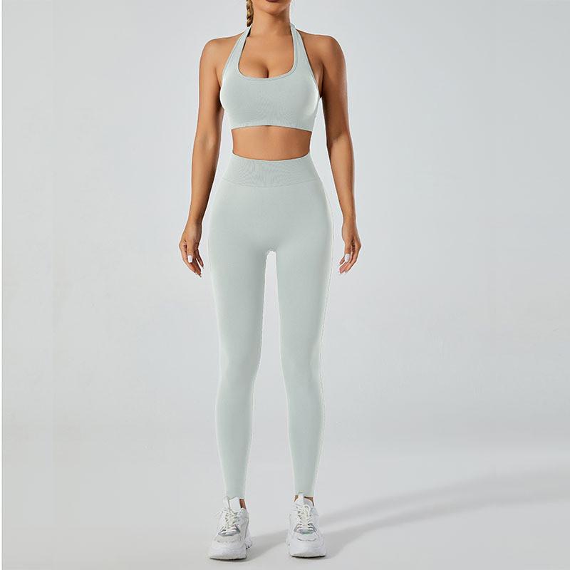 Yoga-Outfit für Damen High-Impact Sportbekleidung mit feuchtigkeitsableitendem und atmungsaktivem Stoff für Fitness und Laufen