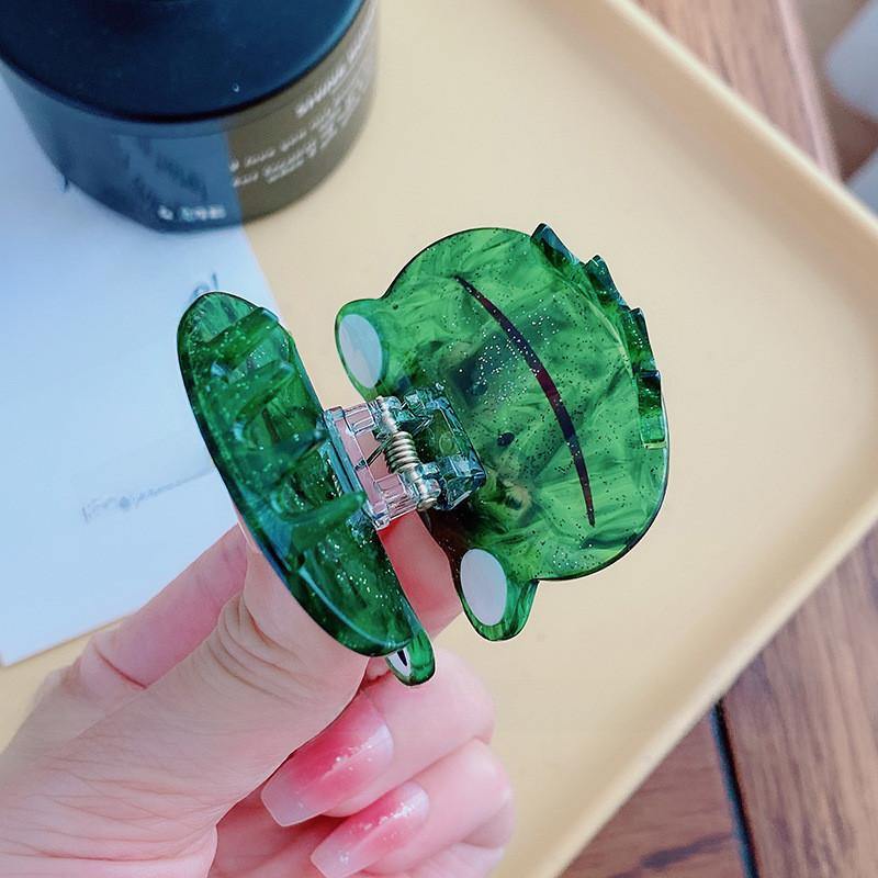Trendige Cartoon-Frosch Kleine Haarspange Für Frauen Aus Acetat Perfekt Fürs Styling