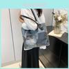Stylish And Versatile Shoulder Tote Bag For Women In Trendy Gray Blue And Brown