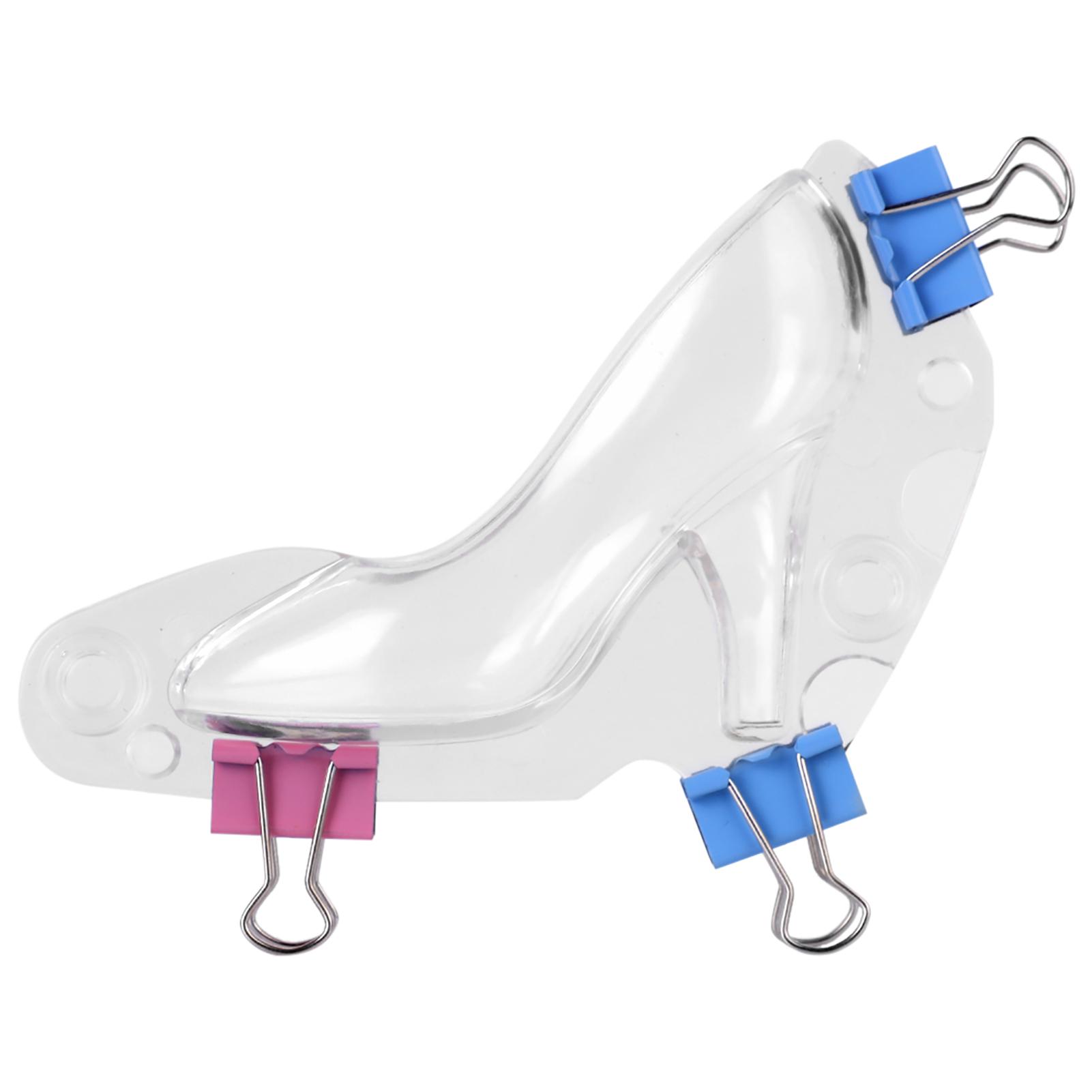 Домашняя 3D форма для шоколада на высоком каблуке, пластиковые формы, кондитер для торта для детской вечеринки (Маленький) S 8.9 X 1.5in