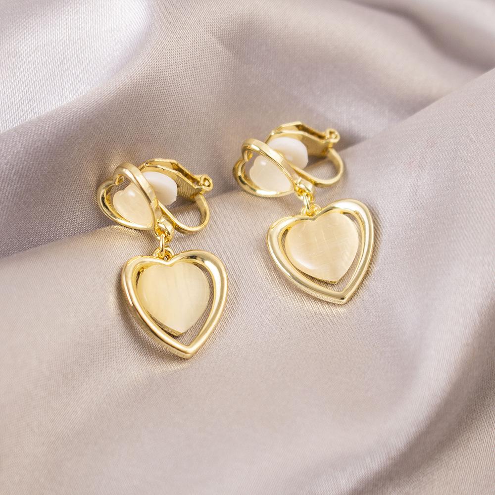 Versatile Light Luxury Ear Clips Without Pierced Ears Daily High-end Triangular Ear Clips Versatile Women's Earrings