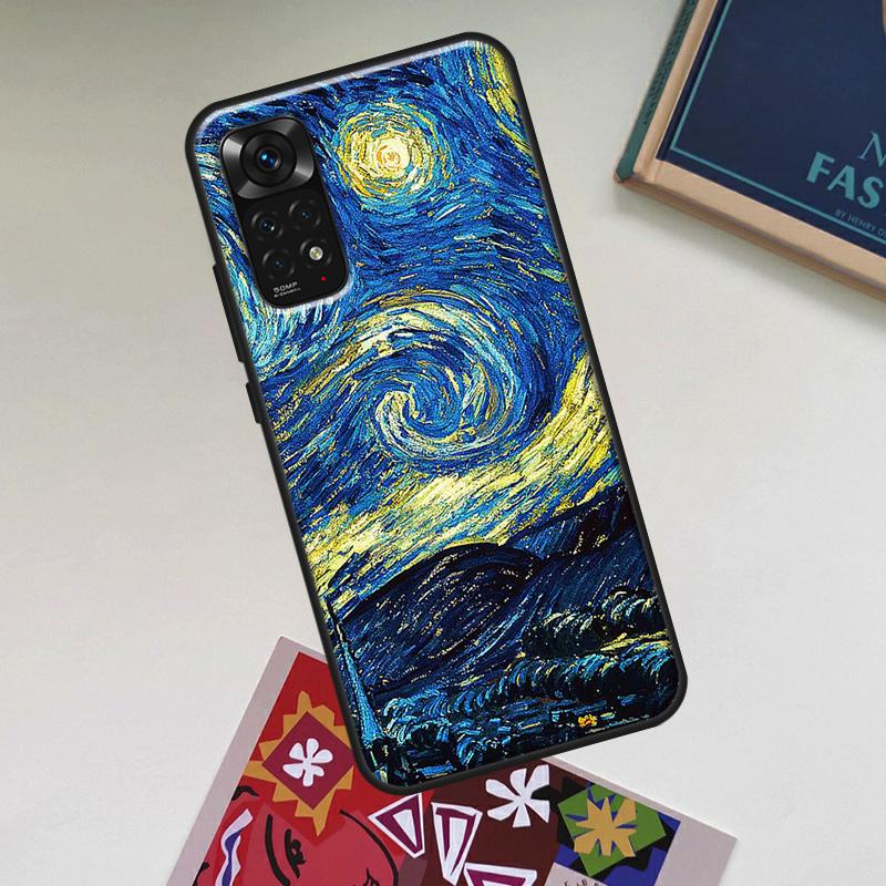 Oil Painting Van Gogh Case For Xiaomi Redmi Note 13 14 Pro 12 11 10 15 Pro Plus Redmi 15C 14C 13C 10C 12C 15 Cover