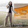 Beneunder Women's Double-Layer Thermal Fleece Straight-Leg Pants