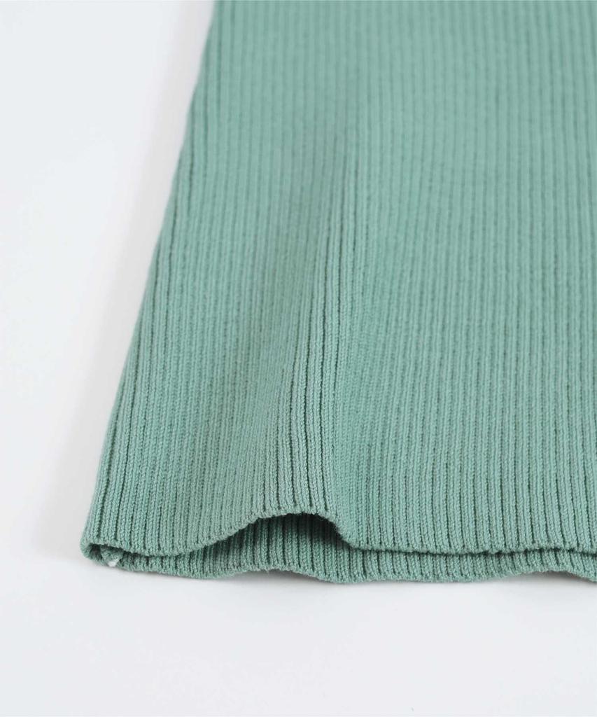 Yours Heart Neck Knit BEXT0243 L Mint Anti-Pilling Women's