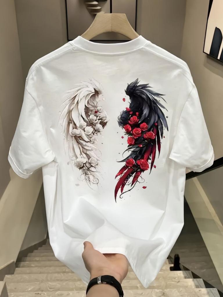 2025 Summer Friday New 100% Cotton Short Sleeve T-shirt Men's High Quality Fashion Brand Loose T-shirt Top
