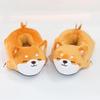 Cotton Shoes Cute Shiba Inu Flat Non- Warm Heel Cotton Slippers Cartoon Winter Home Slippers