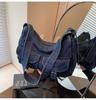 Denim Bag Women's New Trendy Fashion Tote Bag Shoulder Bag Large Capacity Messenger Bag