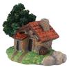 Landscape House Figurine Resin Village Hut Ornament Bonsai Decoration for Home Gardening
