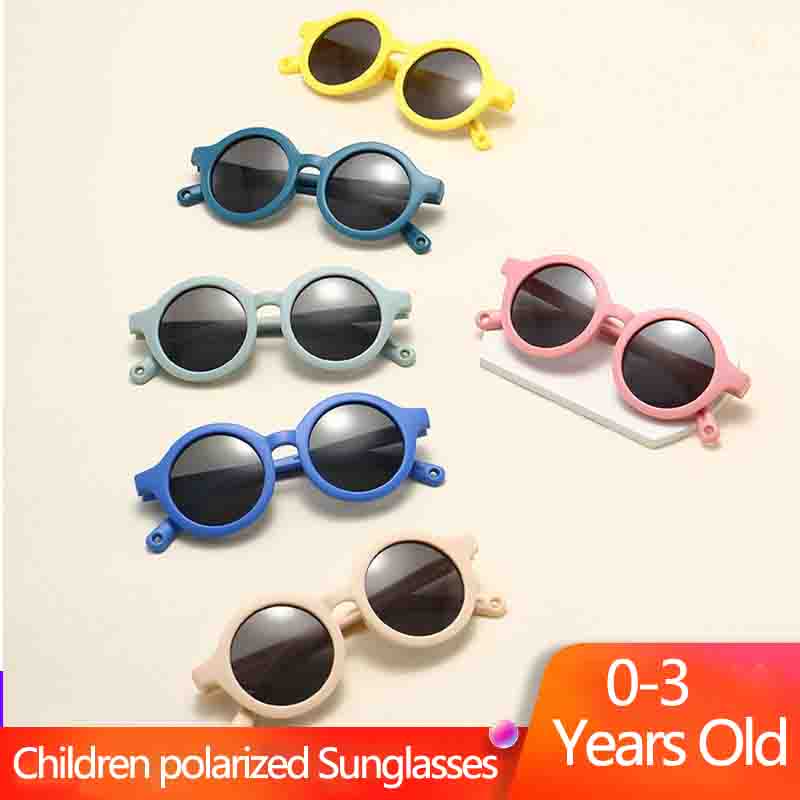 KLASSNUM 0-3 years old Baby Children Polarized sunglasses Babies sunglass Soft silica gel sun-proof brief Sunshade glasses 2025