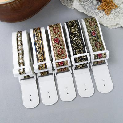 1pc Fashion High Quality Acoustic Guitar Strap Folk Wooden Electric Guitar Shoulder Strap Bass Universal Guitar Accessories