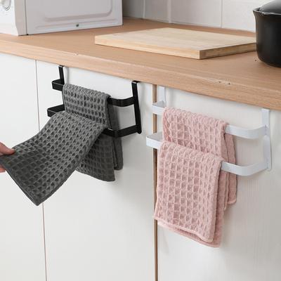 Kein Bohren Handtuchhalter Über Schranktür Ablage für Küche Badezimmer Aufbewahrungsorganizer mit Haken zum Aufhängen von Handtüchern Schwämmen Tüchern