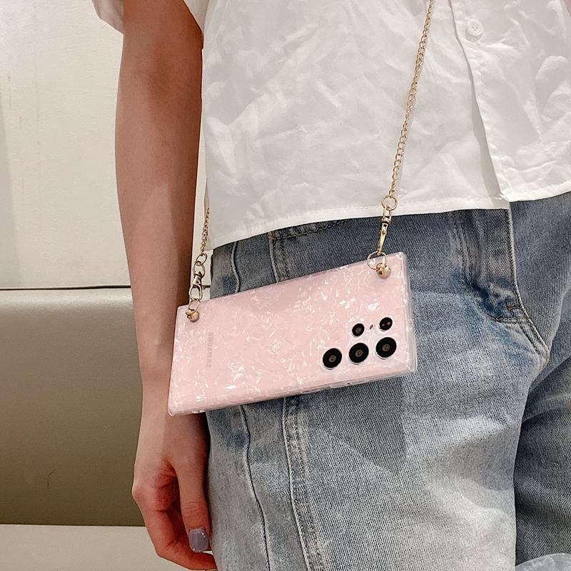 Luksusowa perłowa bransoletka na nadgarstek Chian etui do Samsung Z flip 3 Z krotnie 4 S23 S22 S21 Ultra S20 Fe S10 S9 S8 A14 A34 A54 A13 A23 A33 A53 A12 A22 A32 A52