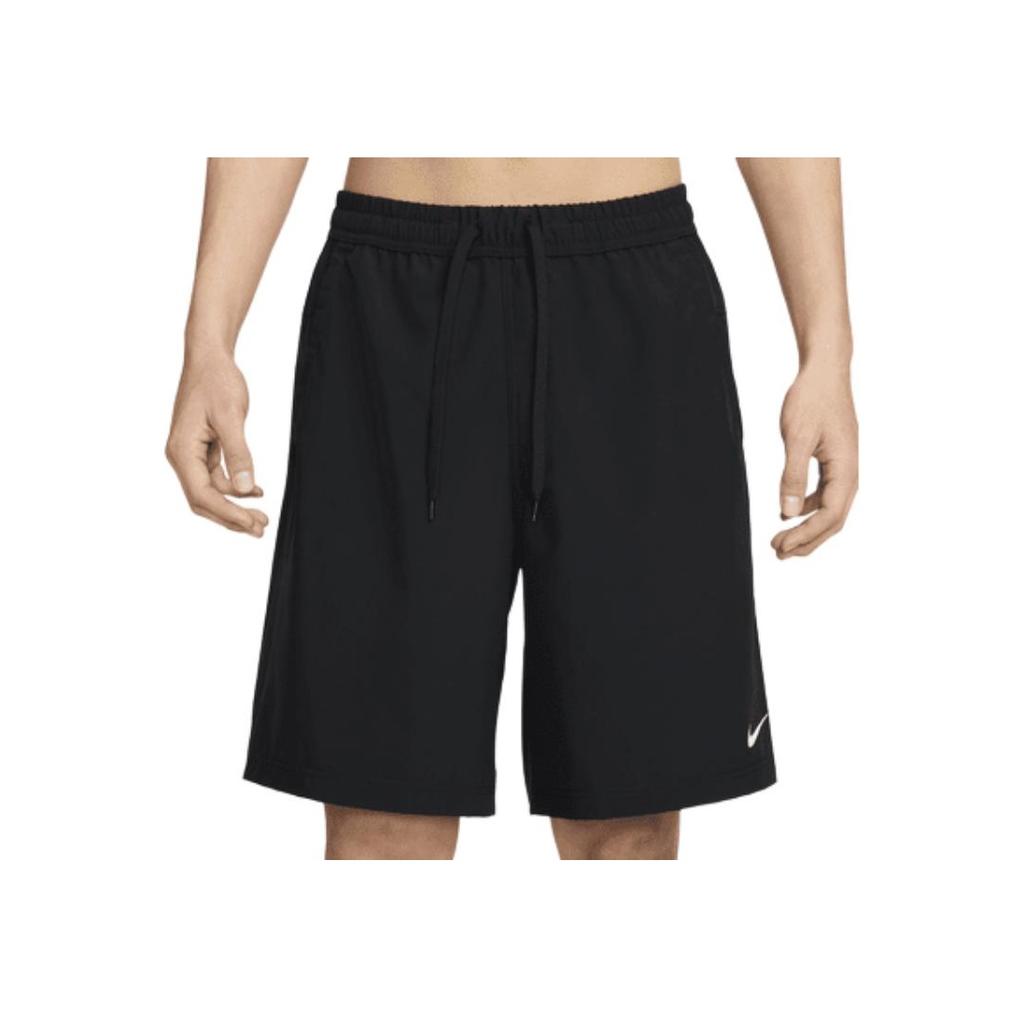 Nike Solid Color Casual Lace-Up Comfortable Mid-Waist Five-Point Sports Shorts Men shorts Black FN2999-010