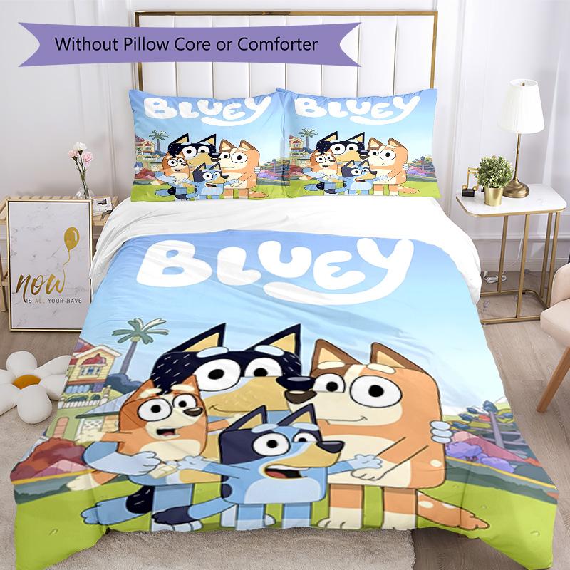3pcs B-Blucy6 Design Cover Set - HD Printed Bedding with 1 Cover and 2 Pillowcases - Perfect for Home and Dorm Decor