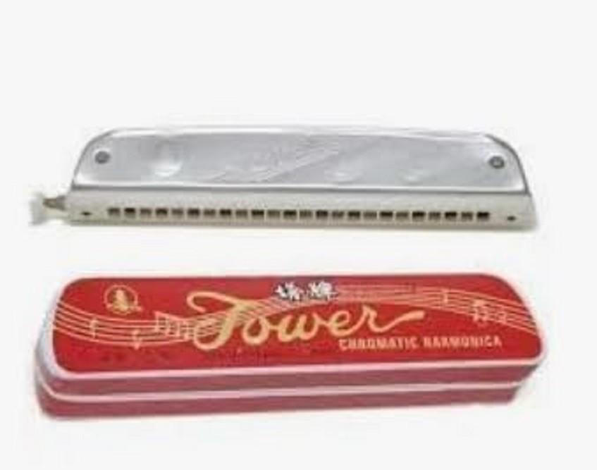 @Tower Chromatic Mouth Organ Harmonica 24 Holes UK200 50%OFF