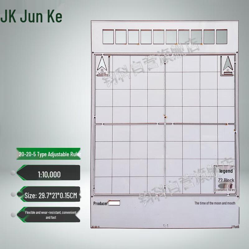 Junkes Topographic Map Scale Ruler