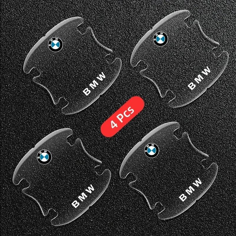 

4 шт. Прозрачные наклейки на накладки ручек дверей автомобиля для BMW M M1 M2 M3 M4 M5 M6 F20 G30 F30 F31 E36 E87 E60 E91 X1 X3 X5 Аксессуары