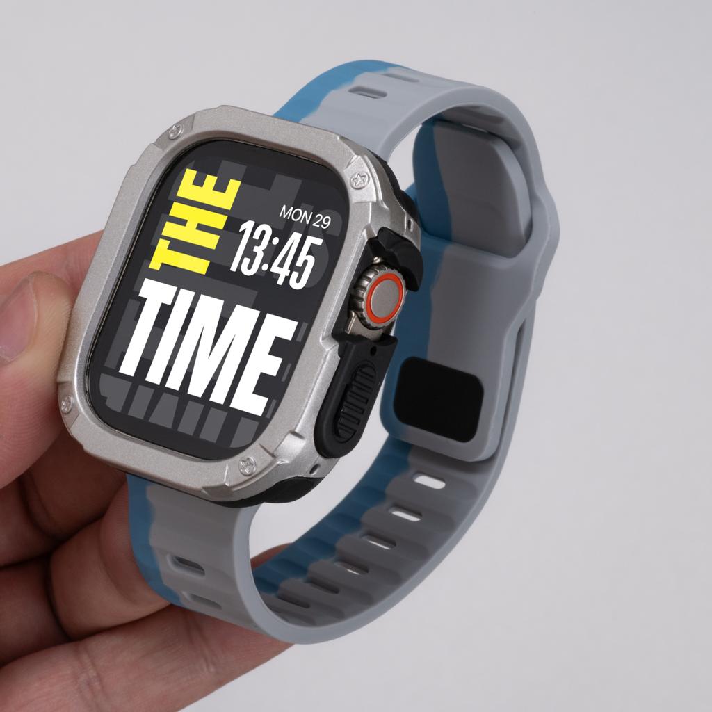 Case+Strap For Apple Watch Ultra 3/2 49mm 40/41 44/45 46mm Protective Cover Silicone Band For Iwatch Series 11 10 9 8 7 6 5 SE3