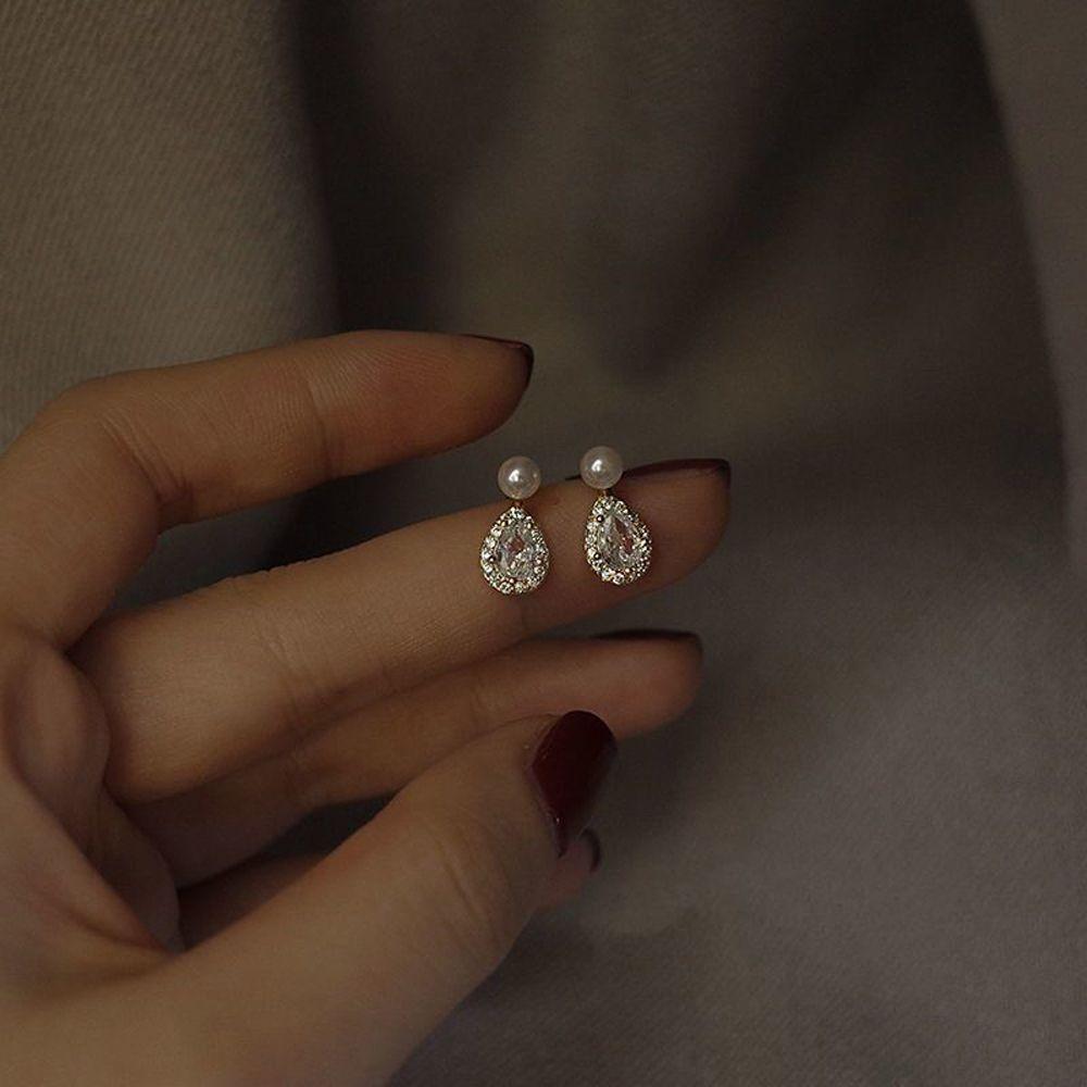 

Girls Wedding Jewelry Party Korean Earrings for Women Pearl Stud Earrings Dangle Earring Ear Studs
