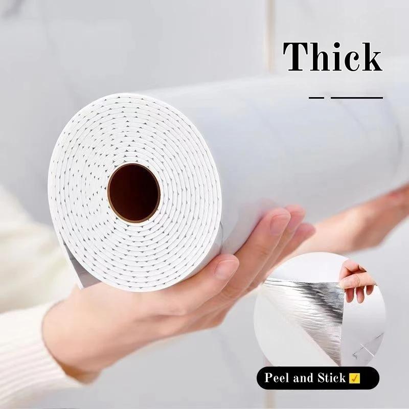 Thick Foam Marble  Peel and Stick Wallpapers Waterproof Wall Stickers Imitation Tile Self Adhesive Wall Paper Bedroom Decoration