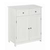 Modern White Spacious Bathroom Cabinet, With Drawers and Doors, For Cosmetics and Accessories 60X30X75 Br3We