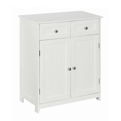 Modern White Spacious Bathroom Cabinet, With Drawers and Doors, For Cosmetics and Accessories 60X30X75 Br3We