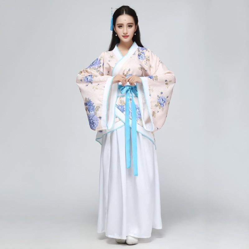 Kostüm der Antike, Tang-Dynastie, Antikes Hanfu Performance-Outfit, Klassischer Tanz.